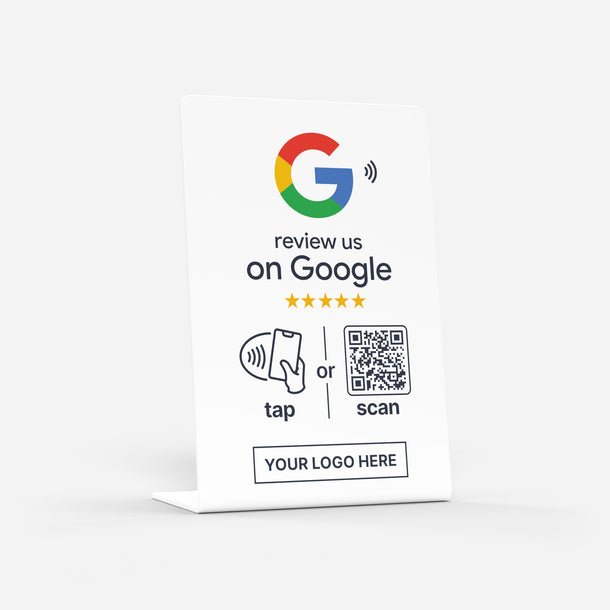 Custom Google Review Stand - NFC & QR Code