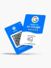 Blue Google Review NFC & QR Card