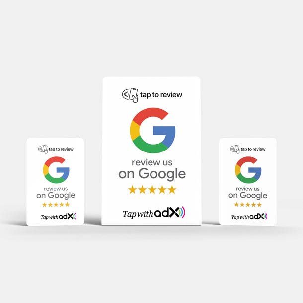 Black Google Review Bundle (1 Stand & 2 Cards) - Image 2