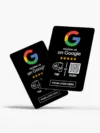 Black Custom Google Review NFC & QR Card