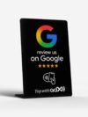 Black Google Review NFC Stand